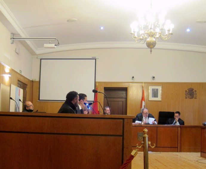 El acusado, durante el juicio en la Audiencia de Valladolid. 