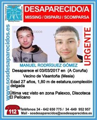 Un equipo especializado de la Policía Nacional asume la investigación del joven de Mesía desaparecido