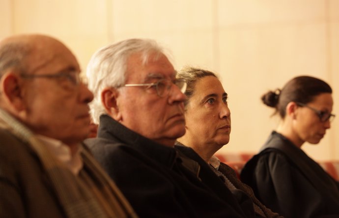 Fèlix Millet, Jordi Montull i Gemma Montull en el judici del cas Palau