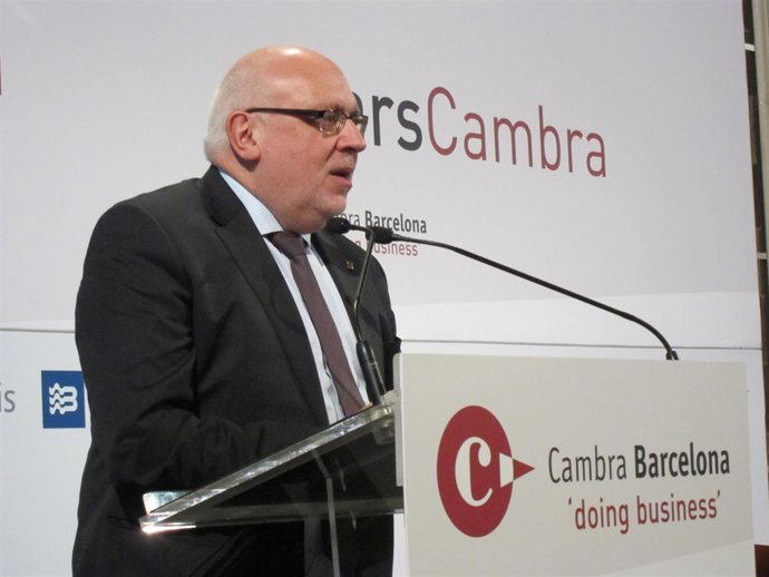 El conseller Jordi Baiget en la Cámara de Comercio de Barcelona 