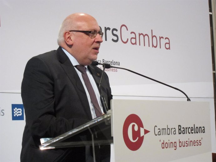 El conseller Jordi Baiget en la Cambra de Comerç de Barcelona 