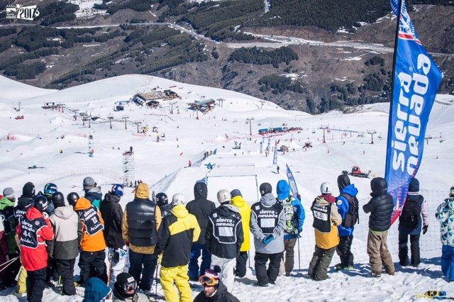 Deportistas en Sierra Nevada