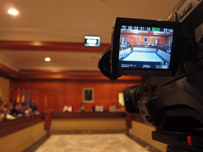 Celebración del Pleno del Ayuntamiento de Córdoba