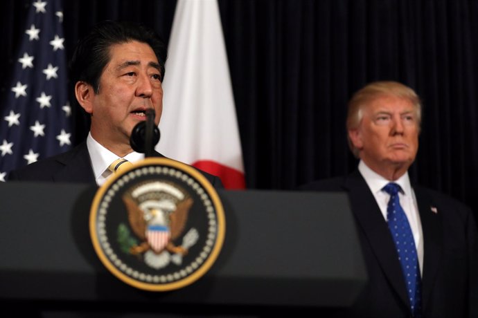 Shinzo Abe y Donald Trump