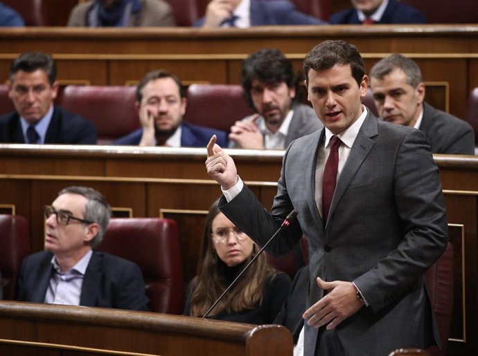 Albert Rivera y diputados de Ciudadanos 