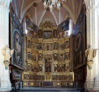 Finaliza la restauración del retablo y las esculturas cistercienses de la Iglesia de Ibdes