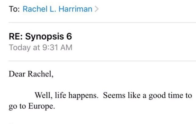 Respuesta mail Rachel