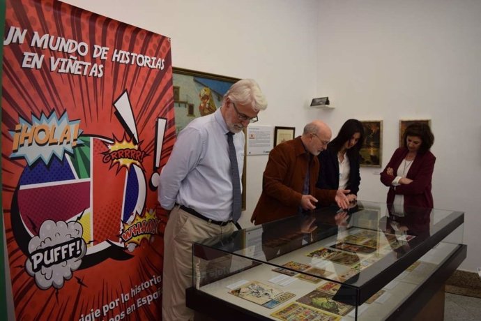 Exposición sobre el cómic que se puede ver en el Museo Pedrilla de Cáceres