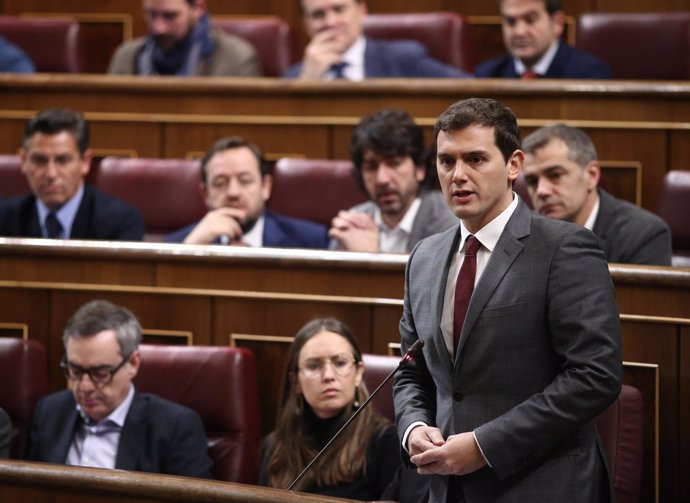 Albert Rivera y diputados de Ciudadanos 