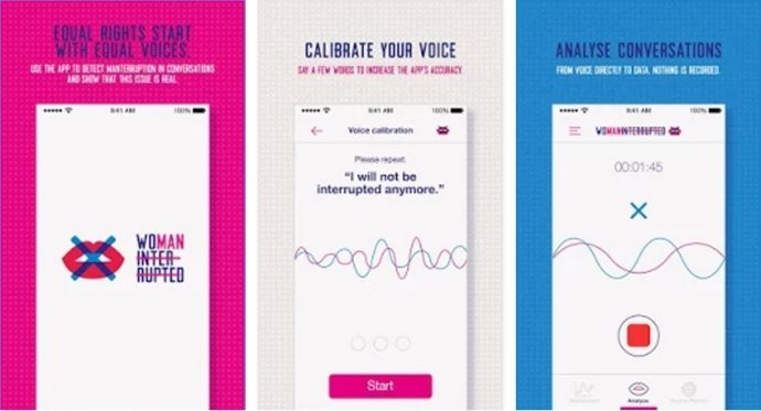 Woman interrupted, la app que detecta las interrupciones a mujeres