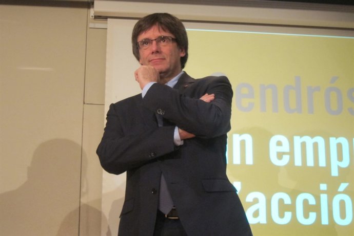 El president de la Generalitat,  Carles Puigdemont