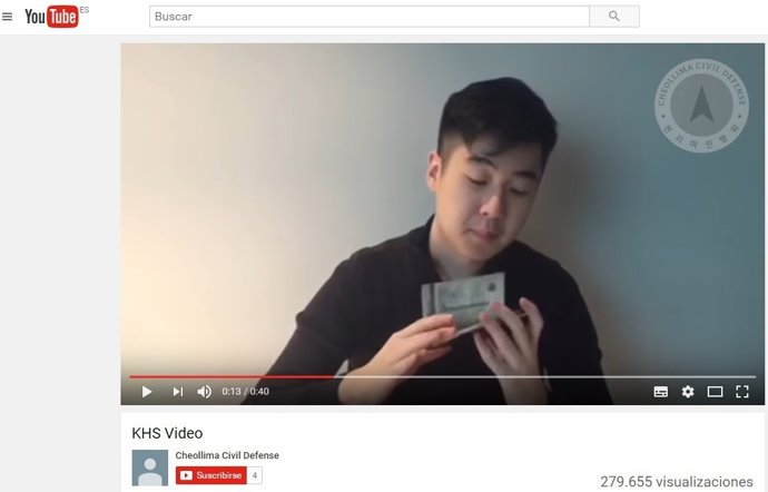 Captura del vídeo d'un jove que diu ser el fill de Kim Jong-nam