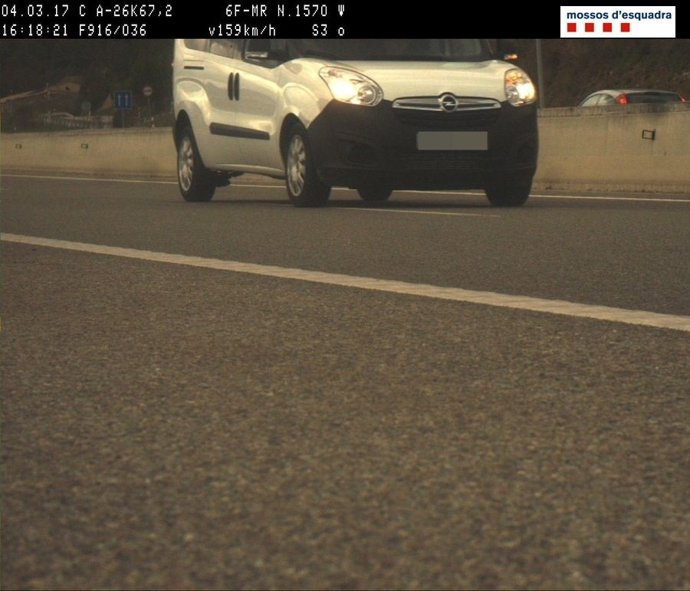 Denuncien un veí de Castelldefels per conduir amb excés de velocitat