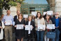 La presidenta de la Diputación encabeza el paro con motivo del Día de la Mujer