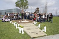 Lantegi Batuak abre en el campus de la UPV/EHU en Leioa el 'Jardín de la Igualdad' en el Día Internacional de la Mujeres