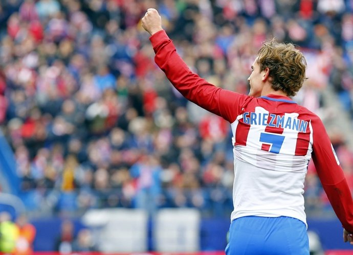 Griezmann celebra un gol amb l'Atlètic de Madrid