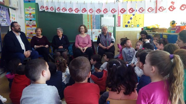 Actividad en el colegio Andrés Segovia con motivo del 8 de marzo