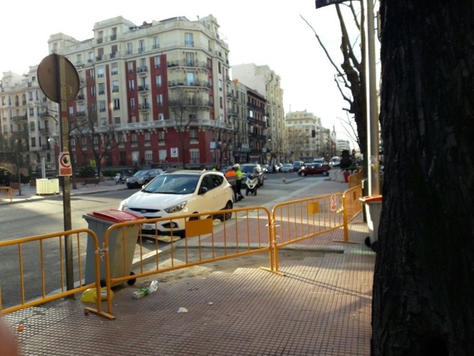 Obras en la calle Santa Engracia