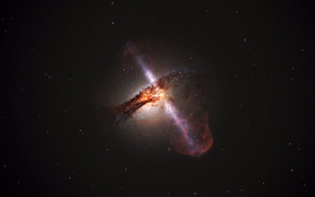 Galaxia con agujero negro masivo en su interior