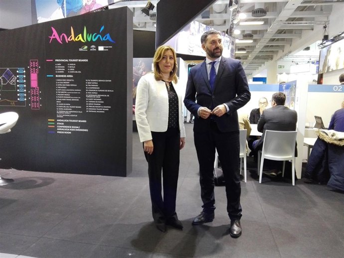 Susana Díaz visita la ITB de Berlín