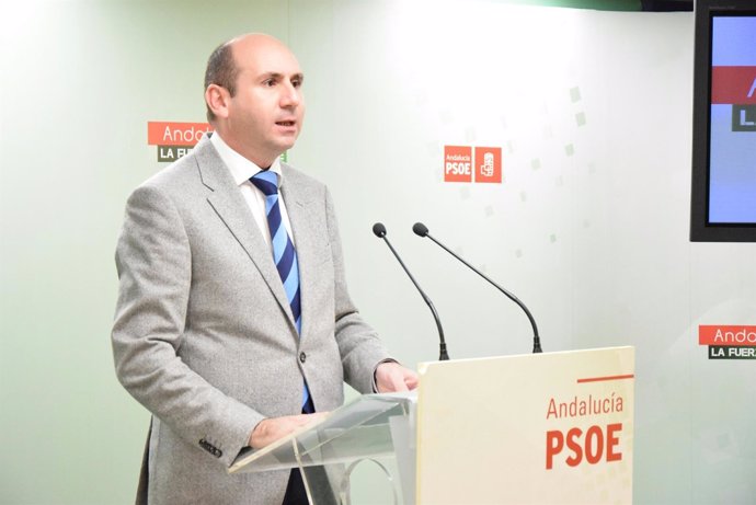 Conejo PSOE-A málaga rueda de prensa comparecencia socialista política instituc