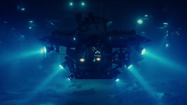 Aspecto de una estación submarina profunda en la película Abyss