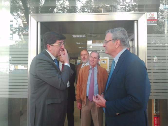 Juan Marín, hoy con el presidente de Asian, Fernando Yllescas