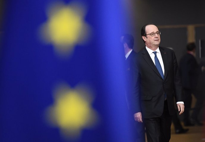 François Hollande en Bruselas