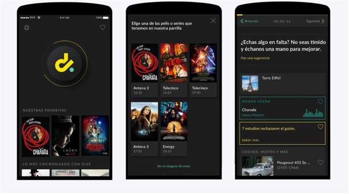 Dive, l'app de curiositats de cinema i sèries