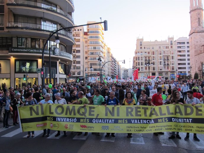 Manifestación del 9 de marzo en València