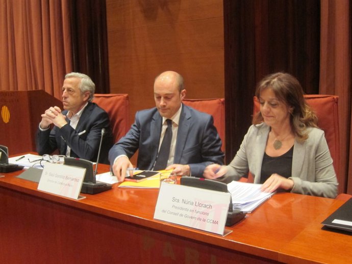 Jaume Peral (TV3) Saül Gordillo (Catalunya Ràdio) Núria Llorach (CCMA)