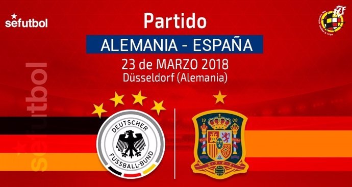 Alemania y España jugarán un amistoso el 23 de marzo