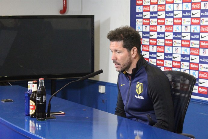 Diego Simeone en la roda de premsa