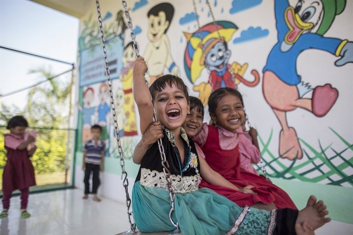 Niños en India