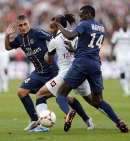 Blaise Matuidi y Marco Verratti, jugadores del PSG