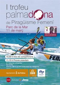 El Parc de la Mar acoge este sábado el I Trofeo Palmadona de piragüismo