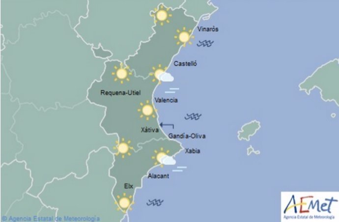 El sol predominará en toda la región