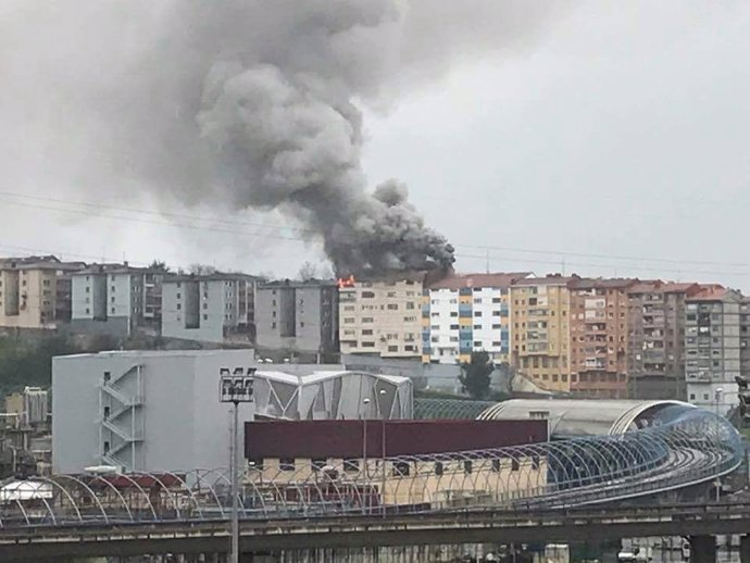 Incendio en Sestao