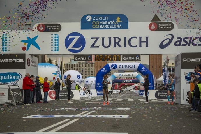 Helen Bekele, guanyadora de la marató de Barcelona