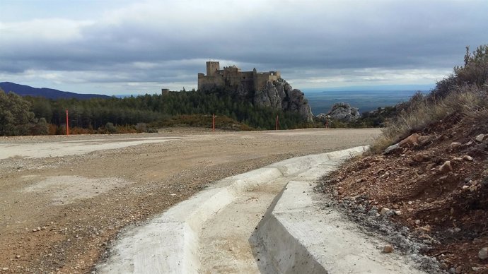 Mejora de la carretera de acceso al castillo de Loarre
