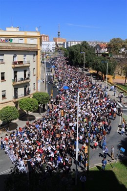 Manifestación por una mejor sanidad en Huelva