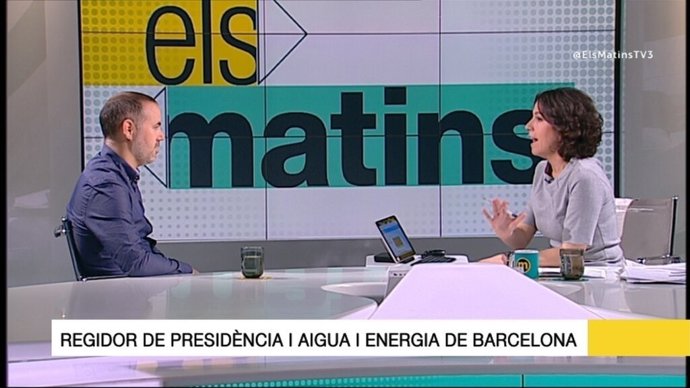 El regidor de l'Ajuntament de Barcelona Eloi Badia en Tv3