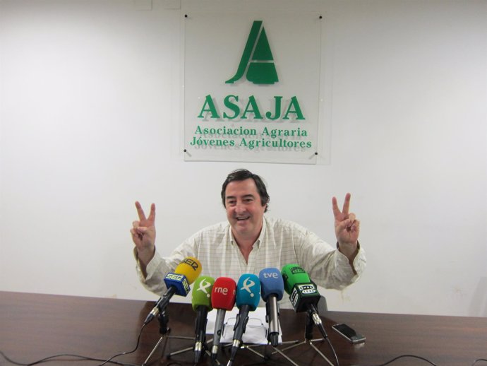 El presidente de Asaja Extremadura, Ángel García Blanco           