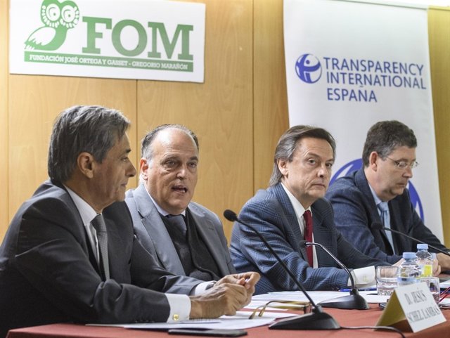 Tebas presenta el rànquing de transparència de LaLiga