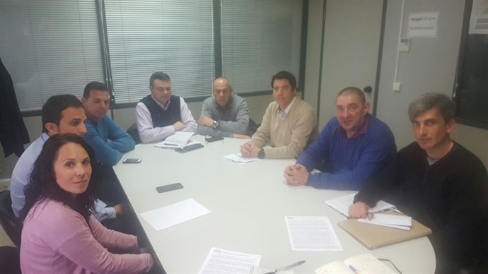 Reunión de trabajadores de jardines del Ayuntamiento