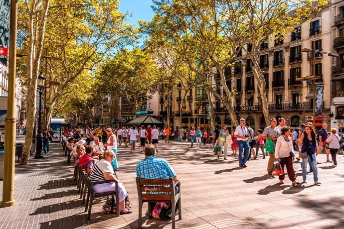Las Ramblas en Barcelona