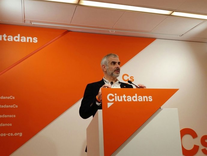 El portaveu parlamentari d'Cs a Catalunya, Carlos Carrizosa