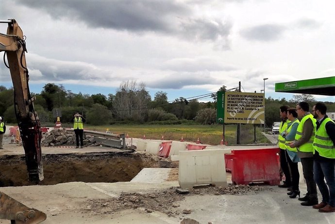 Obras en la A-405 en La Almoraima