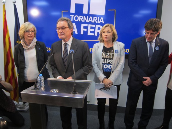 I.Rigau, A.Mas, J.Ortega i C.Puigdemont