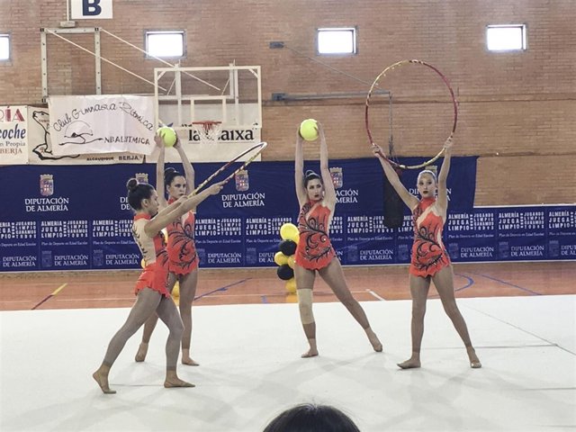 El Pabellón de Deportes de Berja, sede del Encuentro de Gimnasia Rítmica.